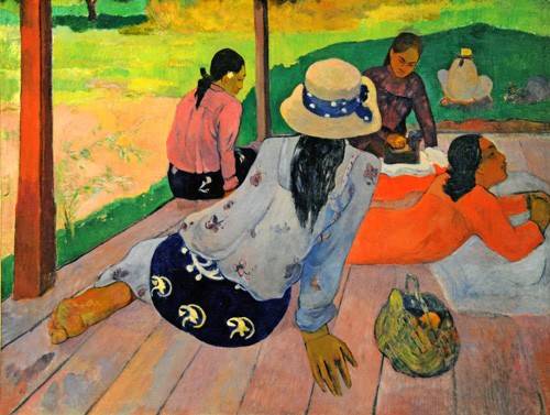 Cuadro Siesta de Paul Gauguin
